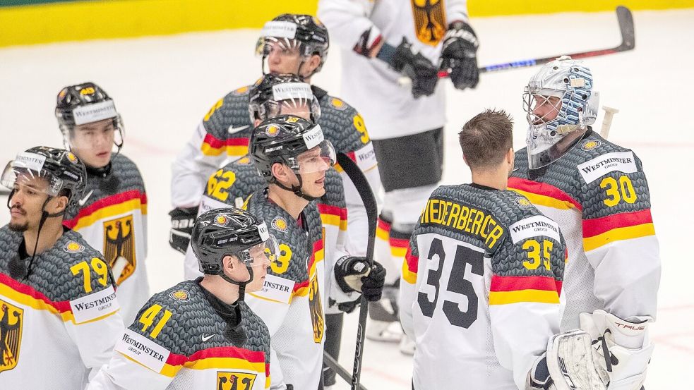 Das deutsche Eishockey-Team verlor gegen die Schweiz. Foto: Pryèek Vladimír/CTK/dpa