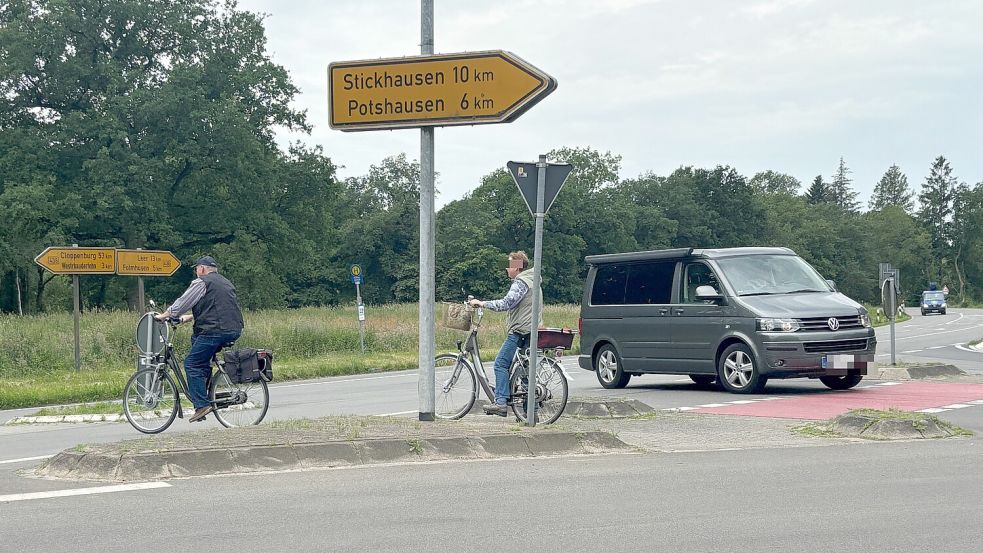 Die Kreuzung in Marienheil wird immer mehr zur Problem-Kreuzung. In den vergangenen Monaten und Jahren gab es dort viele Unfälle. Foto: Zein