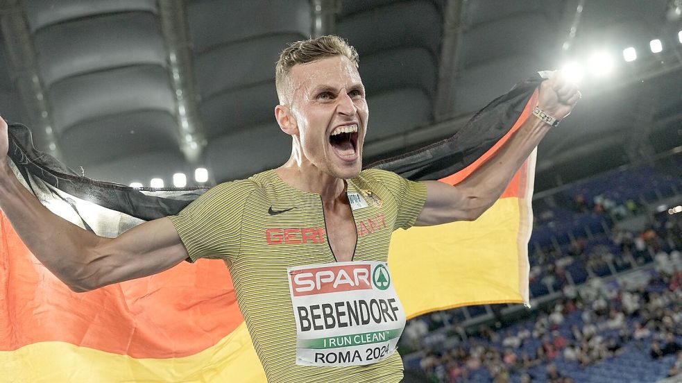Karl Bebendorf hat bei der EM über 3000 Meter Hindernis die Bronzemedaille gewonnen. Foto: Michael Kappeler/dpa