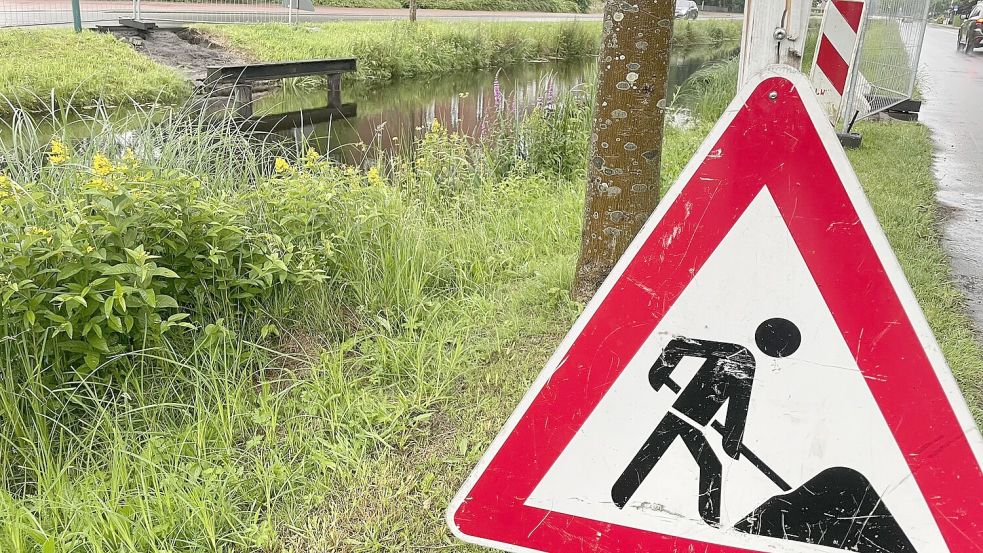 Kürzlich ist die Brücke an der 1. Südwieke entfernt worden. Fotos: Hellmers