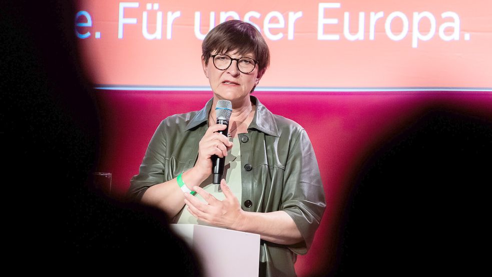 „Die Konzepte sind richtig.“ SPD-Bundesvorsitzende Saskia Esken will nach dem Absturz bei der Europawahl nicht den Kurs ändern. Von personellen Konsequenzen ist auch keine Rede. Foto: Christoph Soeder