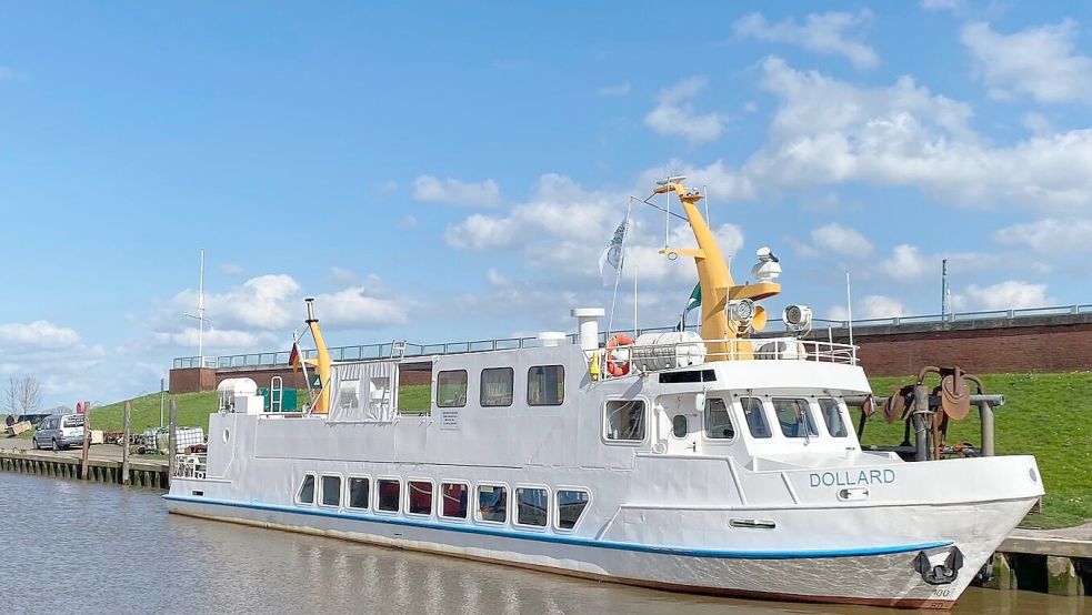 Mit der MS Dollard geht es ab Ditzum nach Emden oder Delfzijl. Foto: Internationale Dollard Route