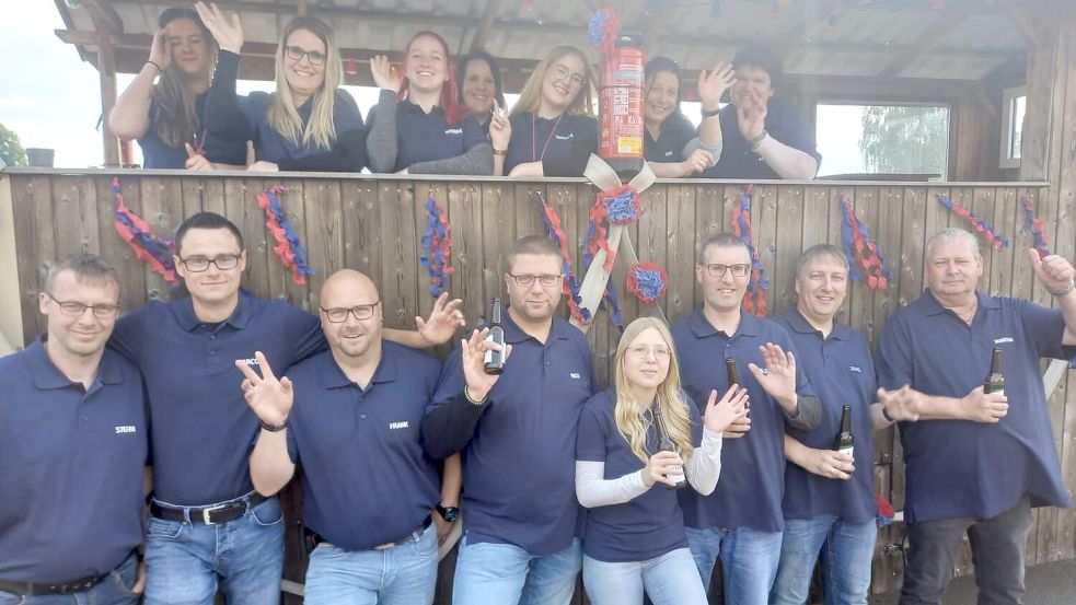 Voller Vorfreude war kurz vor Beginn der Löschparade auch die Feuerwehr aus Collinghorst.