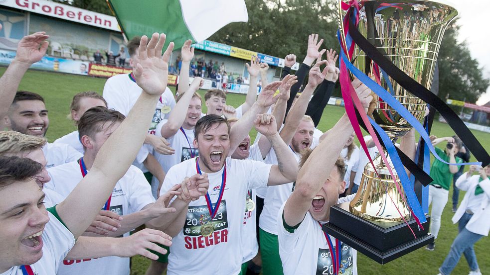 Titelverteidiger SV Wallinghausen eröffnet mit dem Heimspiel gegen den TuS Esens am Sonntag den diesjährigen Ostfriesland-Cup. Archivfoto: Doden/Emden