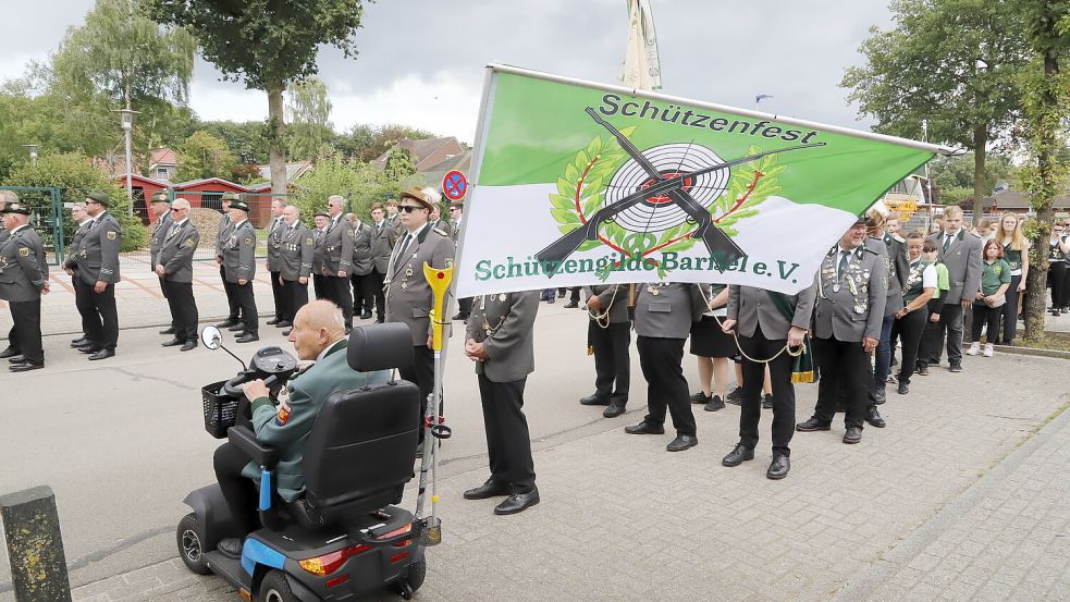 Die Schützengilde Barßel feierte das 113. Schützenfest. Mit dabei waren mehrere befreundete Vereine. Foto: Passmann