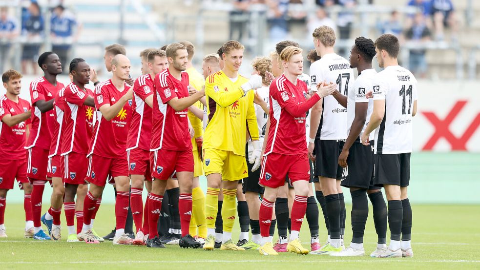 Kickers Emden freut sich im ersten Heimspiel gleich auf den SV Meppen. Archivfoto: Doden/Emden