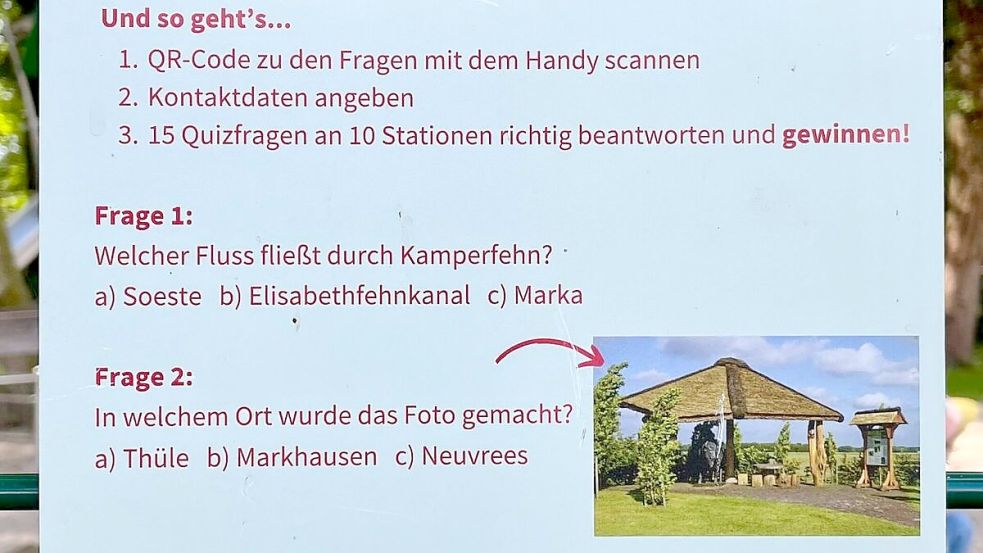 Ortskenntnis ist gefragt: Zwei der zehn Fragen, die beim „Quiz rund um das Stadtgebiet“ zu beantworten sind. Foto: Stix