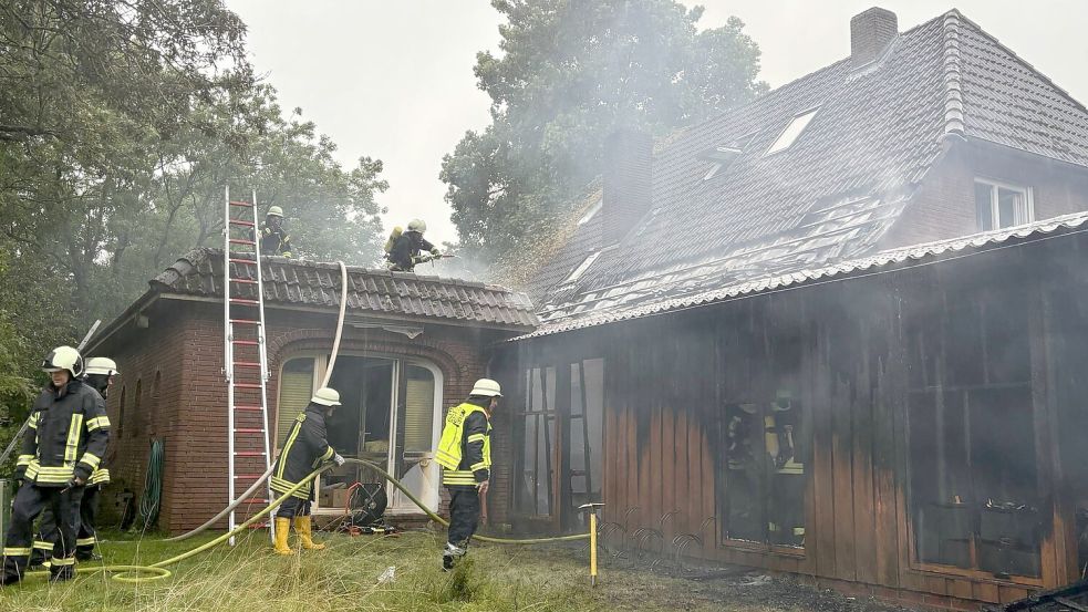 Die Feuerwehr war in Victorbur im Einsatz. Foto: Böhmer