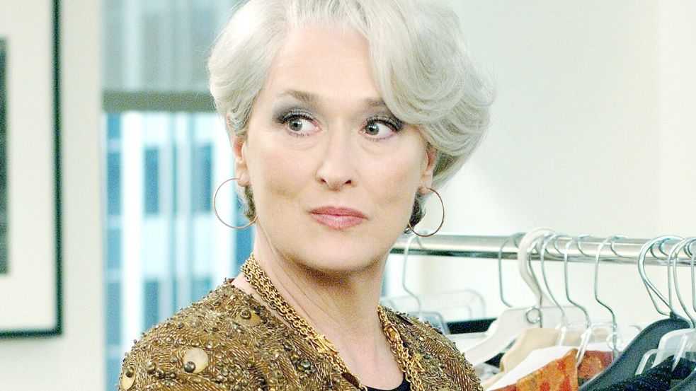 Sie spielt die Chefredakteurin als eisige Hexe der Modewelt: Meryl Streep in „Der Teufel trägt Prada“. Foto: imago/UPI Photo