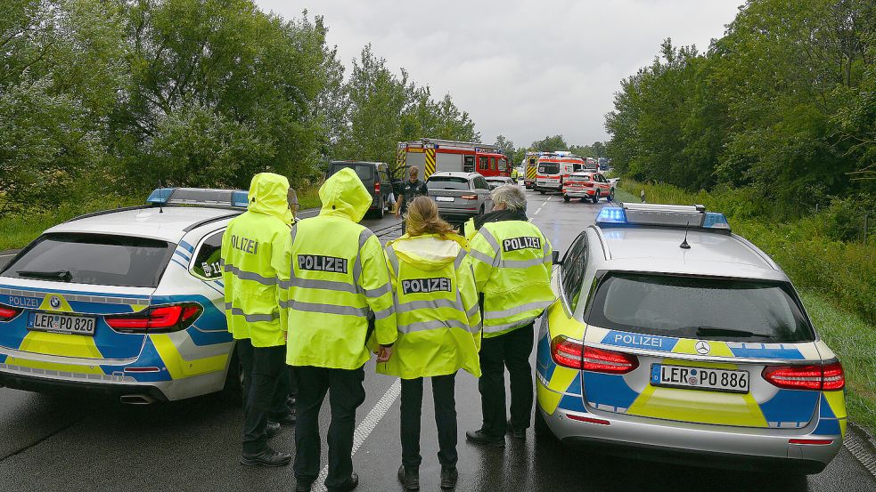 Die Polizei ist an Freitagnachmittag zu einem Unfall ausgerückt. Foto: Stromann