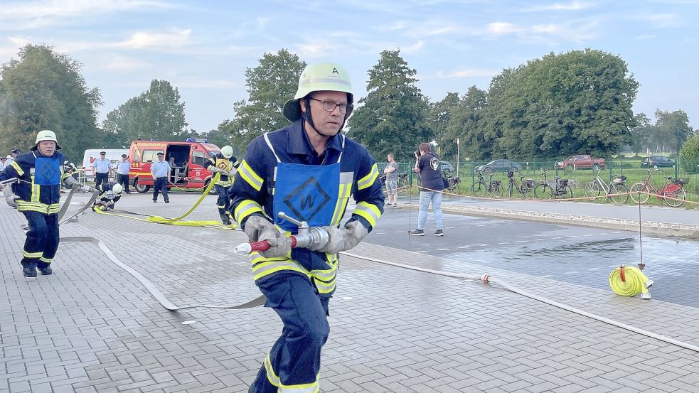 Es findet ein Schnelligkeitswettkampf der Feuerwehren in Potshausen statt. Foto: Archiv