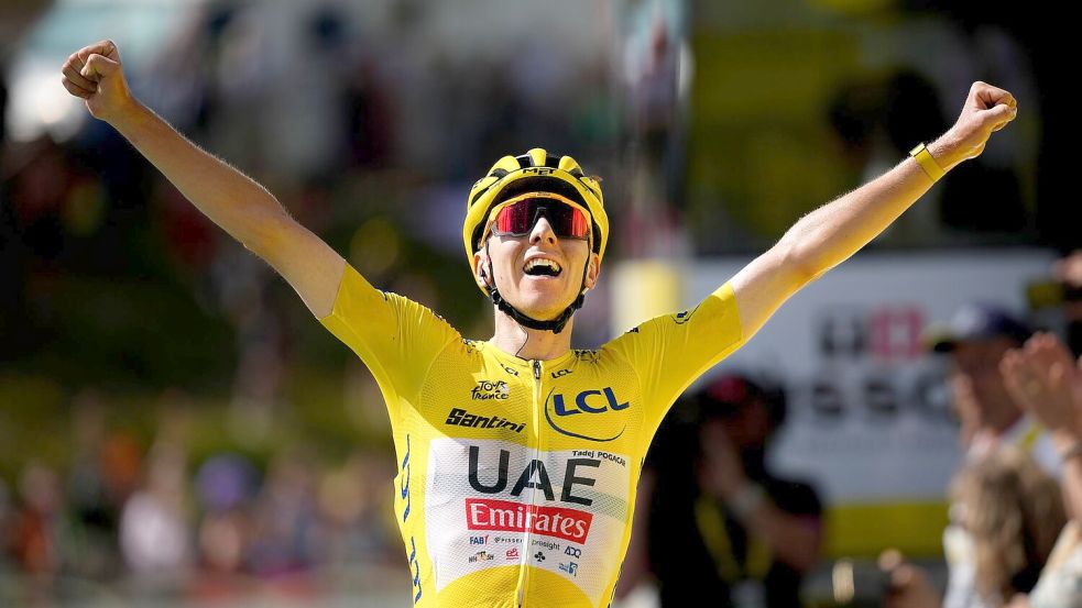 Der Slowene Tadej Pogacar dominiert die diesjährige Tour de France. Foto: Daniel Cole/AP