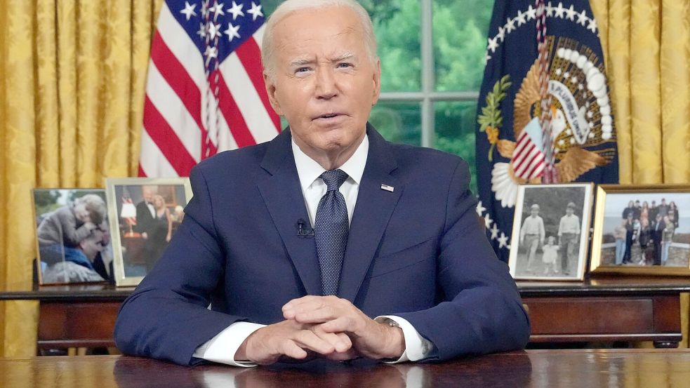 Biden im Oval Office Foto: Erin Schaff/Pool The New York Times/AP/dpa