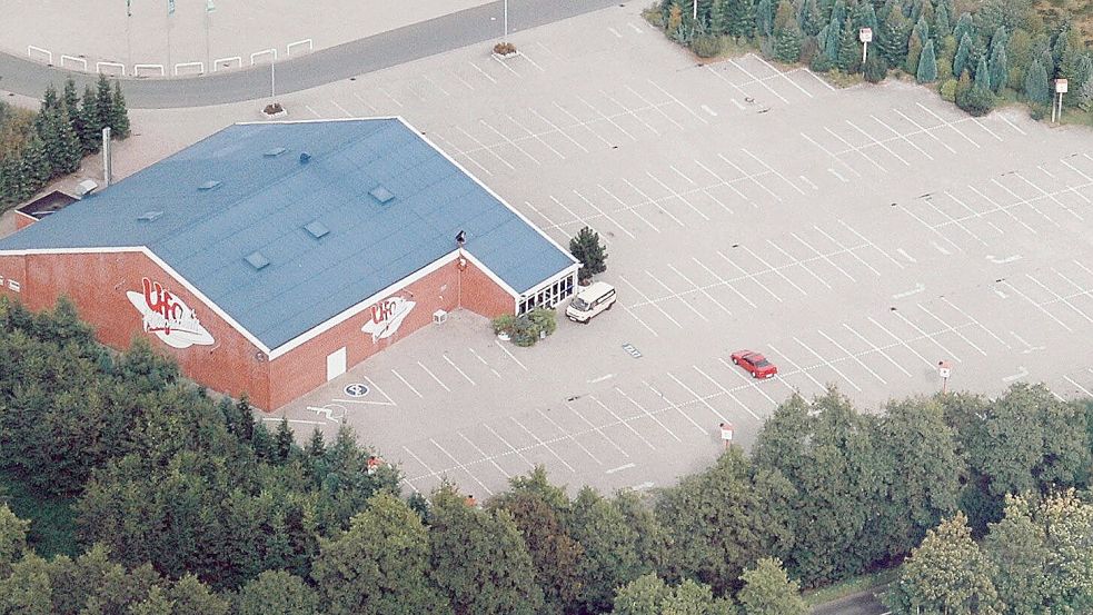 Die Diskothek Ufo in Ostrhauderfehn aus der Vogelperspektive. Foto: Archiv