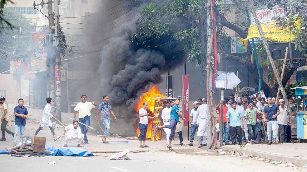 Studentenproteste: Unruhen in Bangladesch eskalieren weiter. Foto: AFP