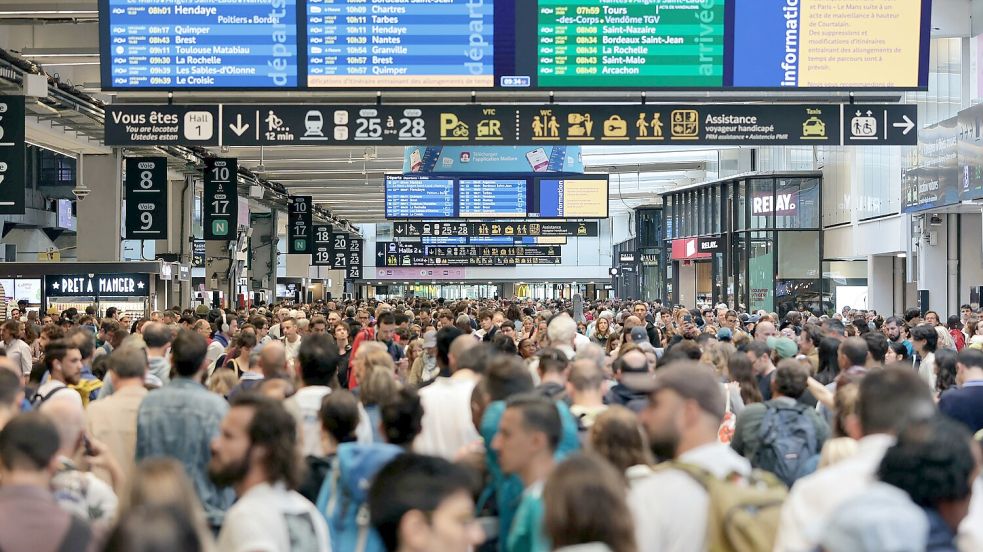 Vor Olympia: Brandanschläge auf Schnellzugnetz in Frankreich Foto: dpa/Thibaud Moritz