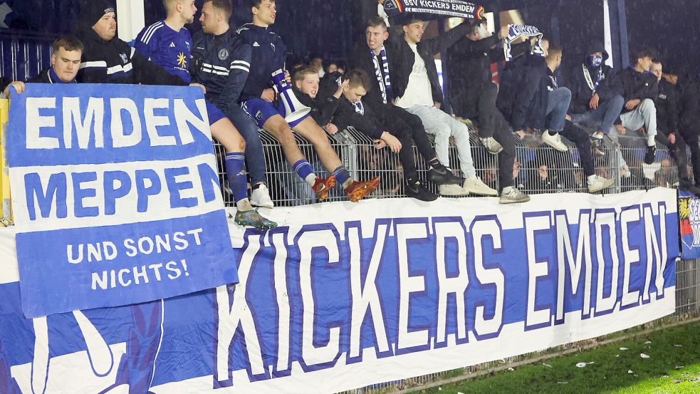 Die Emder rechnen gegen den SV Meppen mit einer stattlichen Kulisse. Archivfoto: Doden/Emden