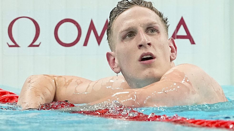 Lukas Märtens hat seine zweite Medaille bei den Olympischen Spielen verfehlt. Foto: Michael Kappeler/dpa