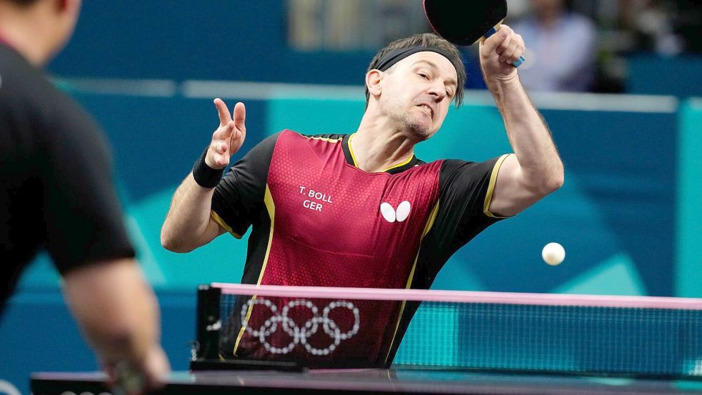 Timo Boll startet erfolgreich in seine letzten Olympischen Spiele. Foto: Petros Giannakouris/AP