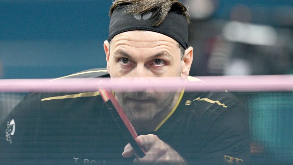 Timo Boll bei seinem letzten Olympia-Auftritt. Foto: Marijan Murat/dpa