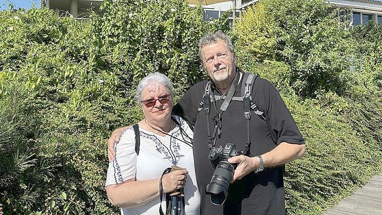 Das Ehepaar Korb aus Thüringen ist das erste Mal in Ostfriesland und umzu unterwegs. Foto: Pentzlin