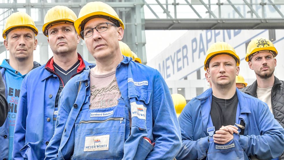 Die Arbeitsplätze auf der Meyer Werft in Papenburg könnten durch den geplanten Einstieg von Bund und Land in Papenburg gerettet werden. Foto: Ortgies