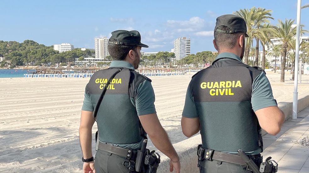 Beamte der Guardia Civil auf Mallorca (Archivfoto) Foto: Guardia Civil/Europapress/dpa