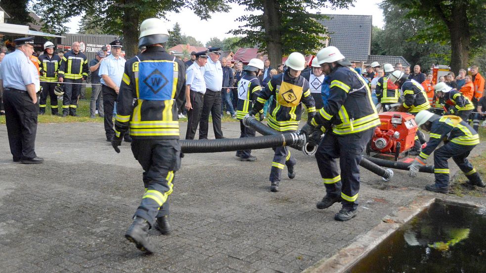 Bei den Mitgliedern der Wettkampfgruppen war Schnelligkeit gefragt. Foto: Weers