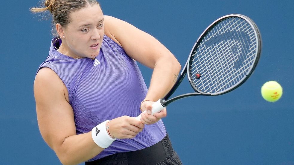 Jule Niemeier scheidet in der dritten Runde bei den US Open aus. Foto: Kirsty Wigglesworth/AP/dpa