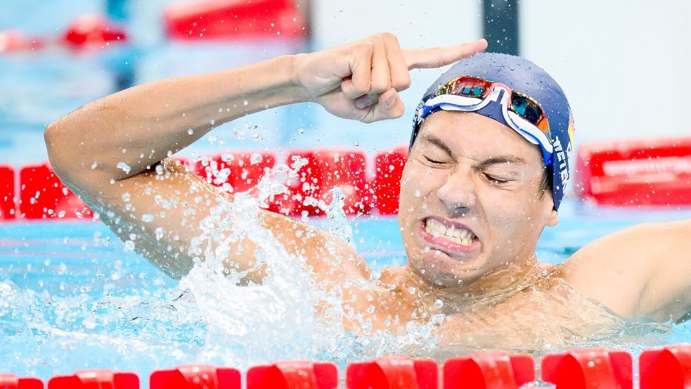 Maurice Wetekam holt Bronze für Deutschland. Foto: Julian Stratenschulte/dpa