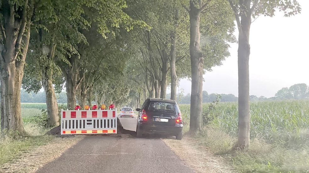 Auch auf der Umleitungsstrecke gibt es Baustellen. Fotos: Hellmers