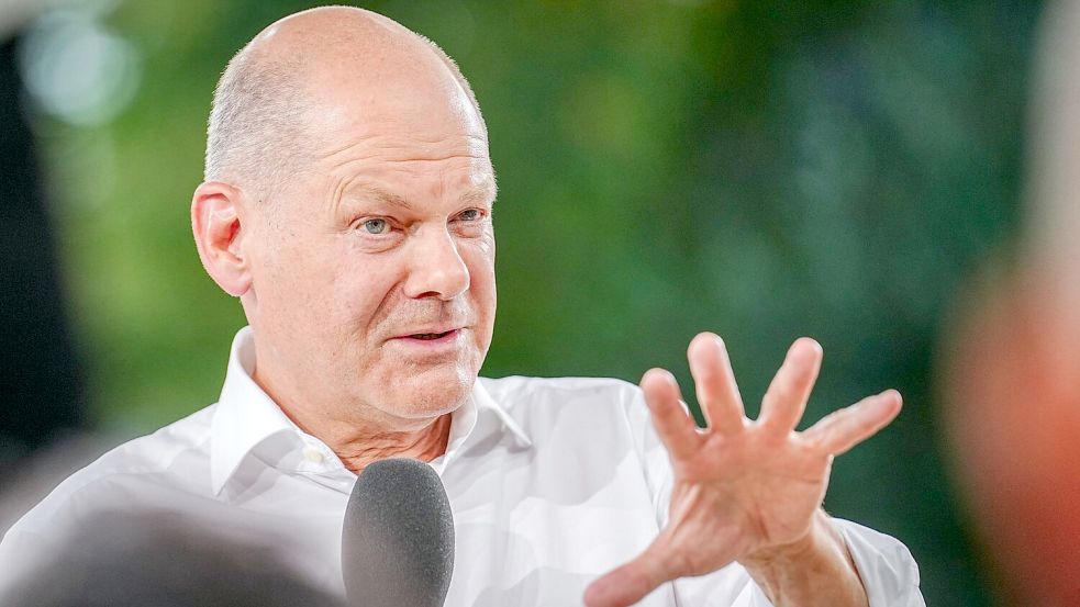 Scholz über Scholz: „Ich bin Läufer und habe eine gute Kondition.“ (Archivbild) Foto: Kay Nietfeld/dpa