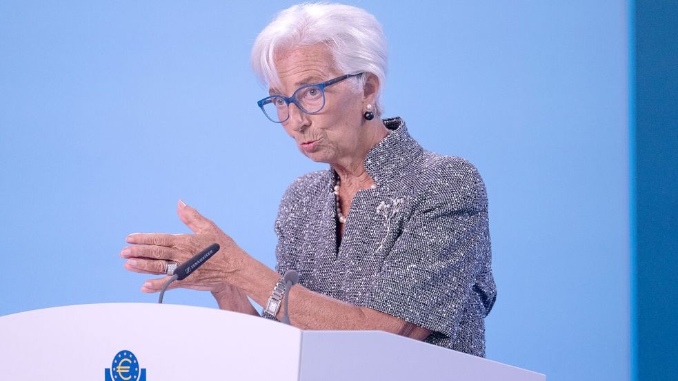 Die jüngsten Inflationsdaten sind nach den Worten von EZB-Präsidentin Christine Lagarde weitgehend wie erwartet ausgefallen, Foto: Boris Roessler/dpa