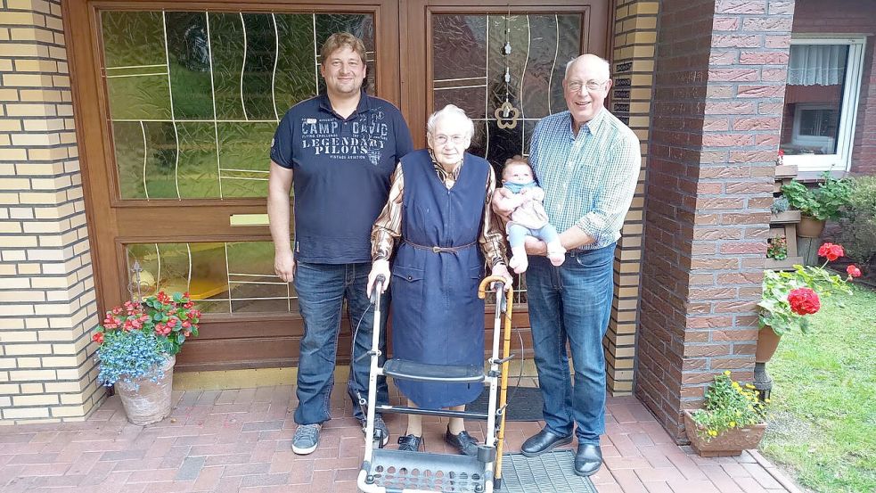 Ida Mehmann aus Grafeld feiert ihren 100. Geburtstag. Altenheime kennt sie nur von Besuchen. Foto: Familie Mehmann