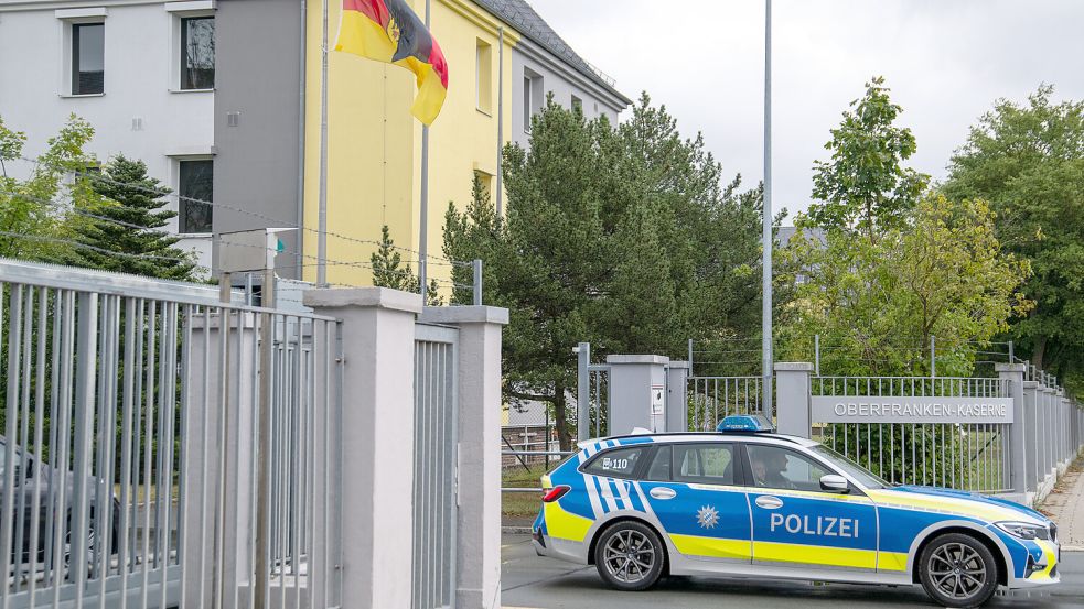 Oberfranken-Kaserne: Ermittler in Bayern haben einen 27 Jahre alten Syrer wegen Anschlagsplänen auf Bundeswehrsoldaten in Oberfranken festgenommen. Foto: dpa/Pia Bayer