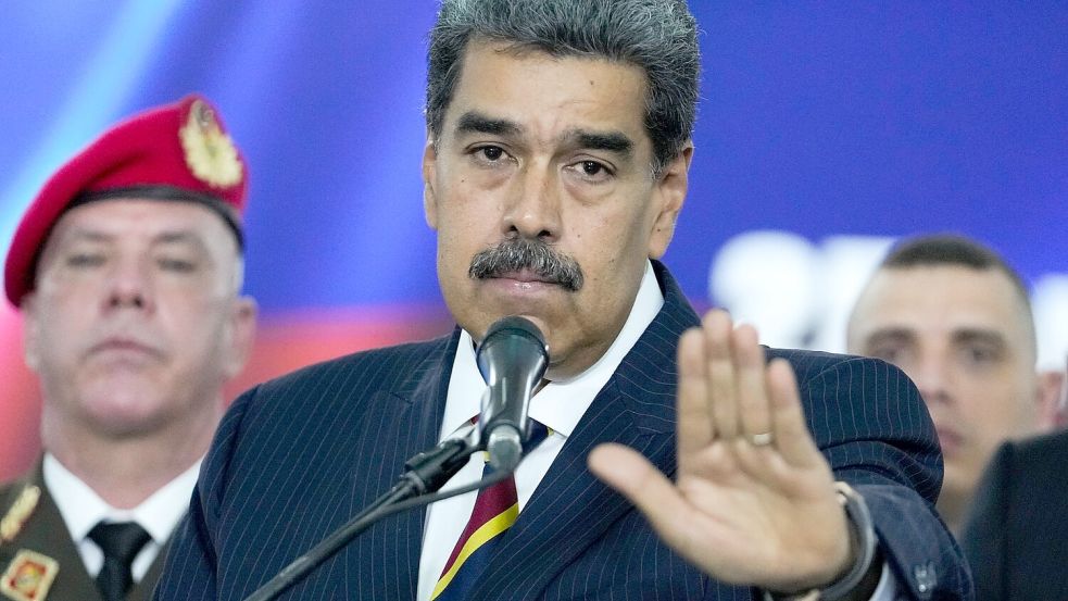 Wurde wirklich ein Attentat auf Maduro geplant? (Foto Archiv) Foto: Matias Delacroix/AP/dpa