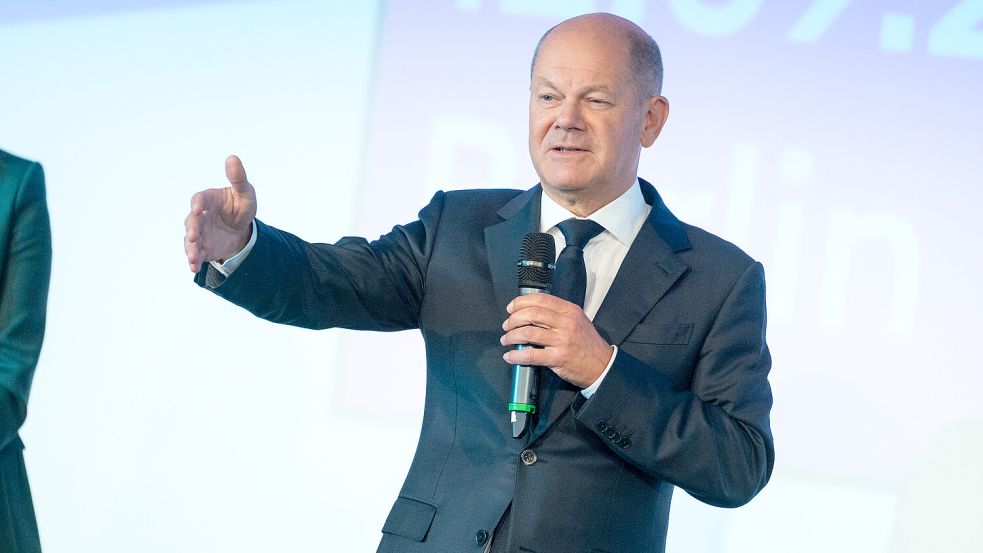 „Rückgrat unserer Medienlandschaft“: Olaf Scholz würdigte jetzt die Bedeutung lokaler Medien – auch dieser Redaktion. Foto: Christophe Gateau