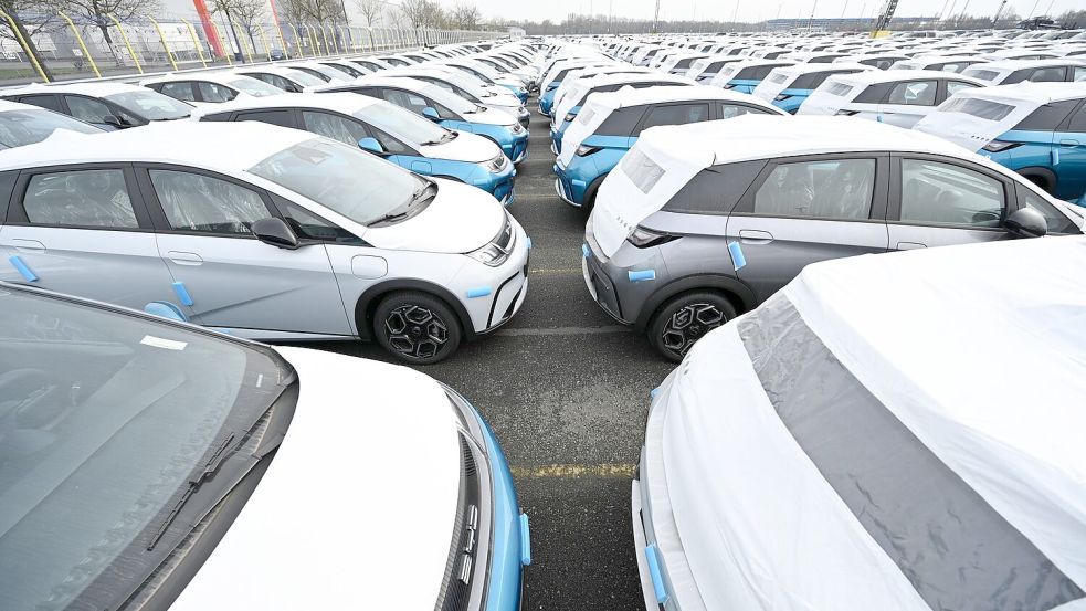 Autos aus China verkaufen sich in Deutschland nur schleppend. Viele sorgen sich um den Datenschutz. (Archivbild) Foto: Lars Penning/dpa