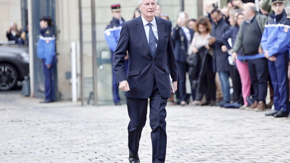 Frankreichs neuer Premier Barnier muss verschiedene politische Gruppierungen in seiner Regierung vereinen. (Archivbild) Foto: Stephane de Sakutin/Pool AFP/AP/dpa