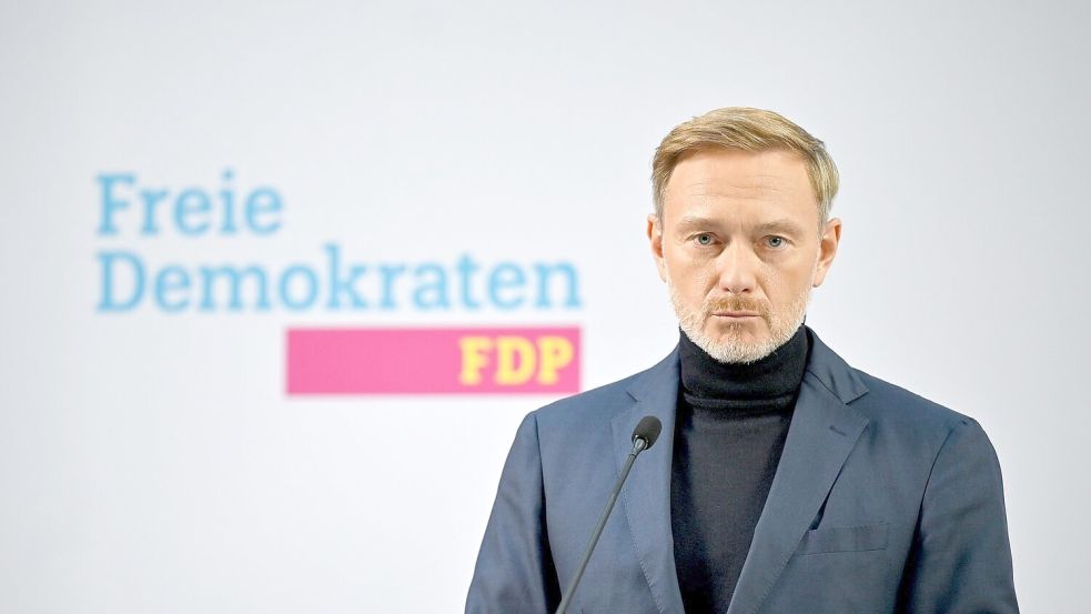 FDP-Chef Lindner hat nach der Brandenburg-Wahl nichts zu lachen. Foto: Anna Ross/dpa