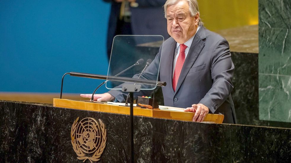 UN-Generalsekretär António Guterres. Foto: Michael Kappeler/dpa