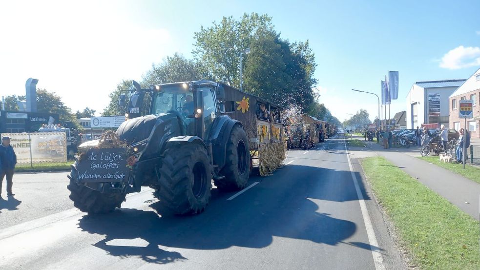 79 Wagen fahren mit.