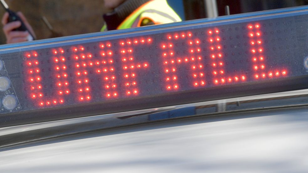 Die Polizei war vor Ort und hat den Unfall aufgenommen. Foto: Ortgies