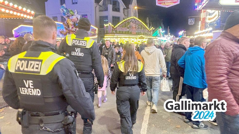 Die Polizei ist auf dem Gallimarkt unterwegs. Foto: Bothe