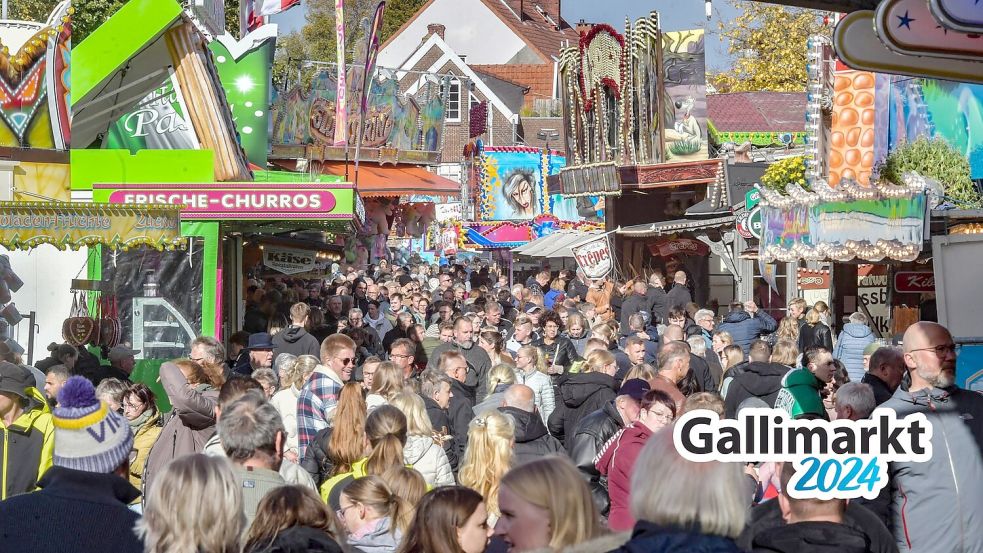 Knapp eine halbe Million Menschen kamen in diesem Jahr zum Gallimarkt. Foto: Ortgies