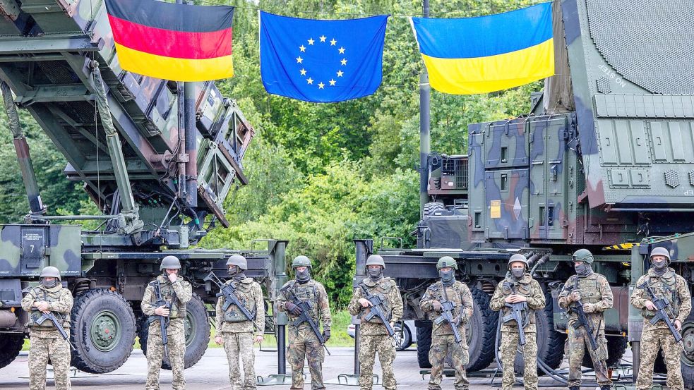 Die Ausbildung ukrainischer Soldaten steht besonders im Fokus russischer Geheimdienste. (Archivfoto) Foto: Jens Büttner/dpa