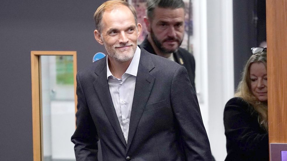 Thomas Tuchel freut sich auf seine neue Aufgabe als Nationaltrainer Englands Foto: Alberto Pezzali/AP