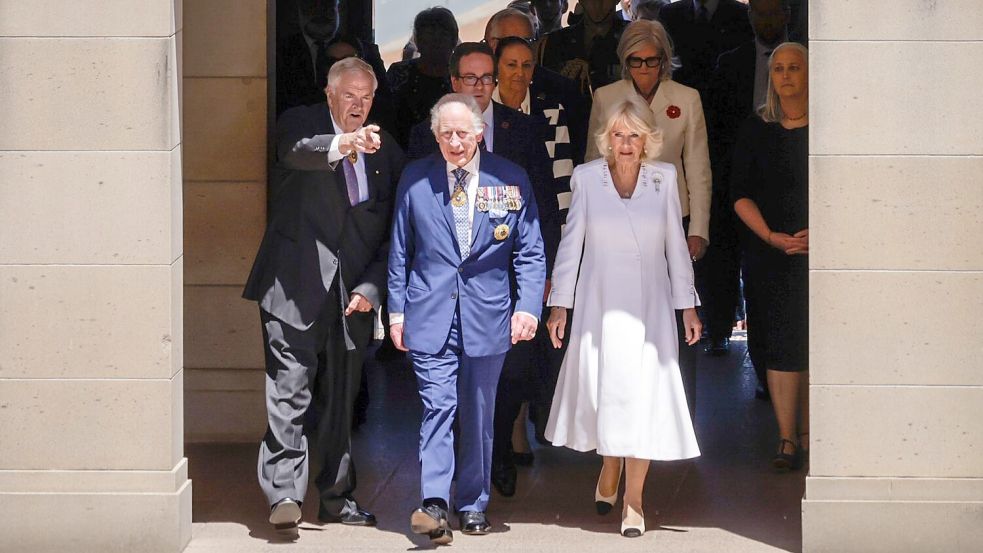 Das Königspaar hat in Canberra einen vollgepackten Terminkalender. Foto: Brook Mitchell/Getty Images Pool via AP/dpa