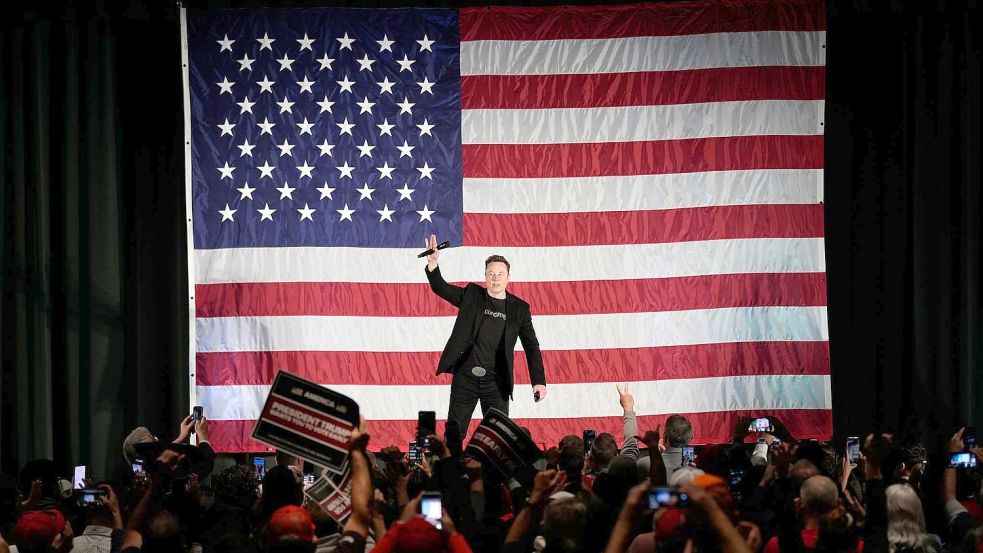 Musk spendete zehn Millionen Dollar für den Senats-Wahlkampf der Republikaner. (Archivbild) Foto: Matt Rourke/AP/dpa