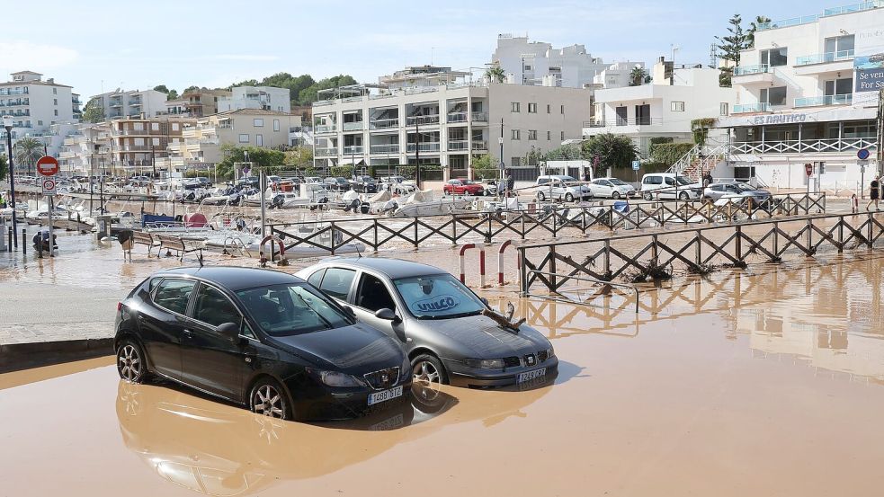 Auch im Küstenort Porto Cristo gab es Überschwemmungen. Foto: Isaac Buj/EUROPA PRESS/dpa